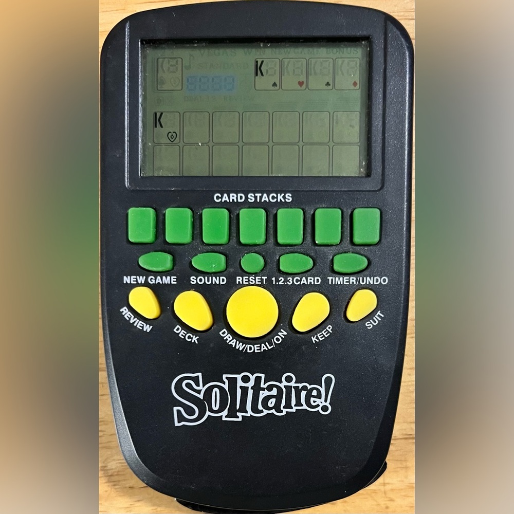 Solitaire Electronic Handheld Game‎ Card Stacks Timer Sound - Picture 5 of 6